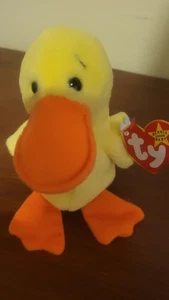 Quackers Duck Retired Vintage 1994 Beanie Baby Neu Mit Etikett - Bild 1 von 2