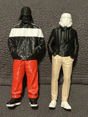 Star Wars Darth Vader & Stormtrooper Streetwear 3D Printed Art Statue Set 8" - Image 1 of 4