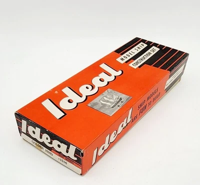 Kit de barco modelo de madera Ideal Golden Hind 1950 # 1516 completo comenzado a leer  Foto 1 de 4