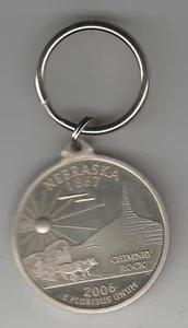 Llavero estilo moneda níquel estado de Nebraska - Imagen 1 de 2