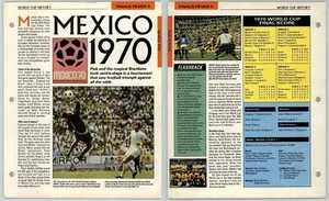 Mexico 1970 - Finals Fever - Orbis Football Collection 1990-91 Page - Picture 1 of 1