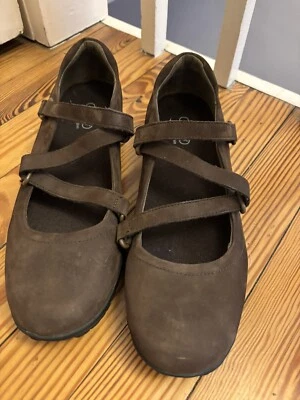 Timberland Mujer’s Mary Jane Zapatos Cómodos Marrón Gamuza Correa Informal Talla 9.5M Foto 1 de 4