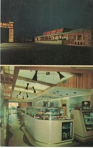 Postcard OH Columbus Emil's Steer Inn Drive In Restaurant VTG Chrome - Picture 1 of 2