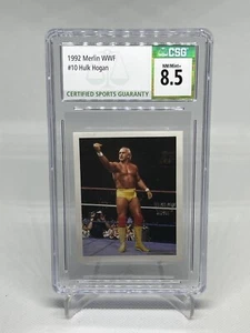 1992 Merlin WWF #10 HULK HOGAN CSG 8.5 NM/MT+ - Picture 1 of 2