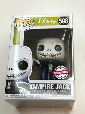 Vampire Jack 598 Pop Vinyl Disney The Nightmare Before Christmas Brand New - image 1 of 4