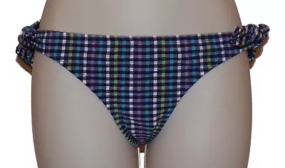 Traje de baño Coco Rave gingham a cuadros parte inferior de bikini talla XS nuevo Foto 1 de 4