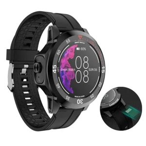 2 in 1 Smart Watch Wireless Bluetooth Headphone Mic Music Call Support TF Card - Picture 1 of 18