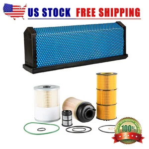 Air & Oil & Fuel Filter with Water Separator Kit For Detroit DD13 DD15 DD16 - Picture 1 of 11
