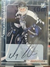 2001 Be A Player In The Game Hockey Signature Series Dan Cloutier Autograph!
