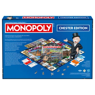 Chester Ciudad Monopoly Tablero Juego 2-6 Jugadores Infantil Niños de Edad 8+ - Imagen 1 de 4