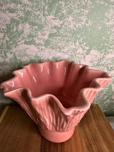 Vintage Miramar of California Pink Abstract Ceramic Vase MCM #262 - Picture 1 of 5
