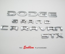 2008-2018 DODGE GRAND CARAVAN SXT Rear Chrome Trunk Lid Emblem OEM #2