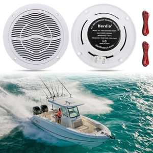 Herdio 6,5" Deckenlautsprecher 120W wasserdichte Marine Boot Einbaulautsprecher - Bild 1 von 9