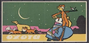 USSR 1964 Matchbox Label - Cat.122G glazy - Hunting (humor) - Bild 1 von 1