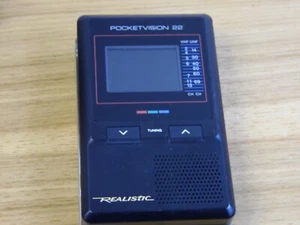 Vintage REALISTIC Pocketvision 22  Hand-Held TV Model 16-159A with cord - Picture 1 of 6