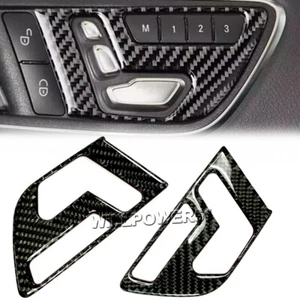 Real Carbon Fiber Memory Seat Button B Trim Cover Fits 13-19 C117 CLA250 CLA45 - Bild 1 von 3
