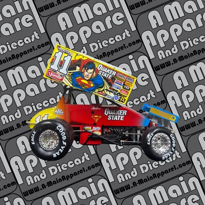 Steve Kinser 1:18th Superman Sprint Car - Image 1 of 4