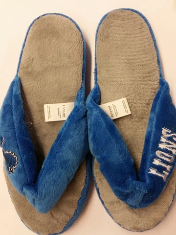 NFL Detroit Lions Womens Slippers (Large 9-10) NEW Cover