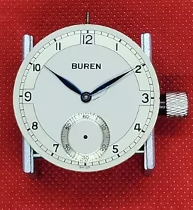 Premium 17J 1930 Buren Grand Prix Mvmt Cal 17 18/12 (17L) - ¡Funciona con fuerza! - Imagen 1 de 8