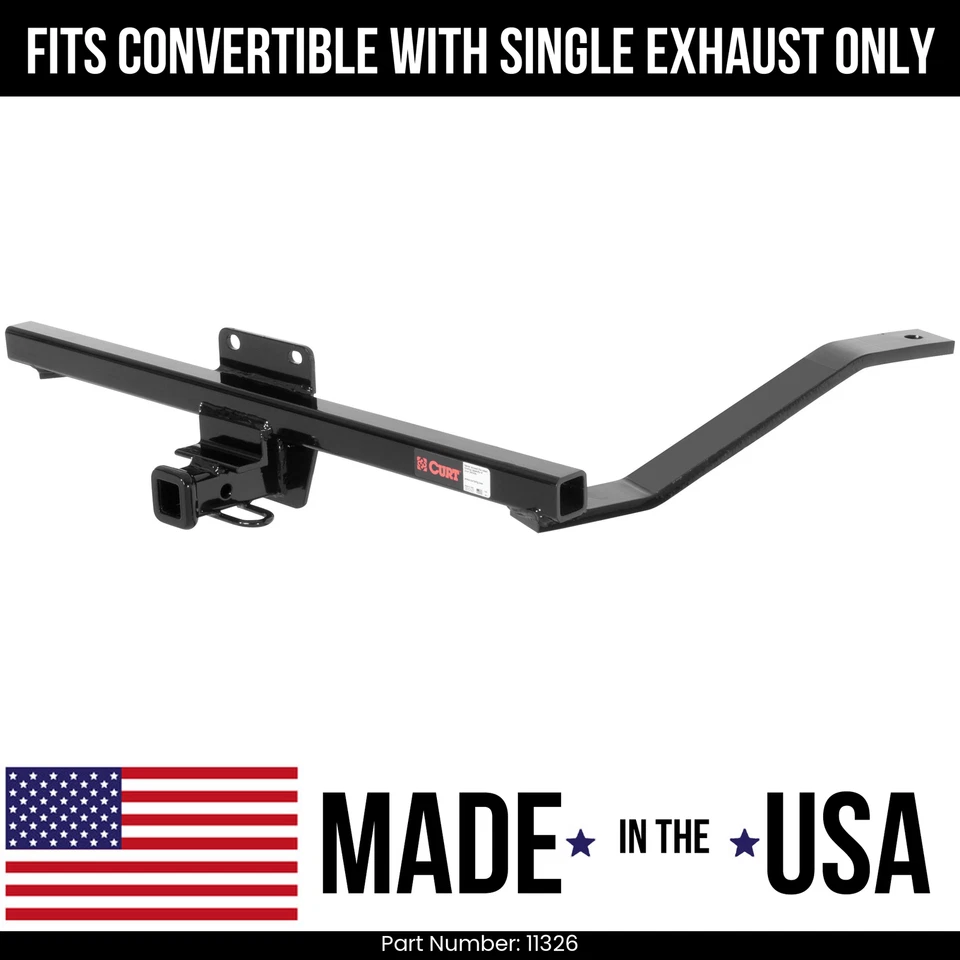 For 03-11 Saab 9-3 Trailer Hitch Fits Convertible with Single Exhaust Only Curt - Image 1 of 1