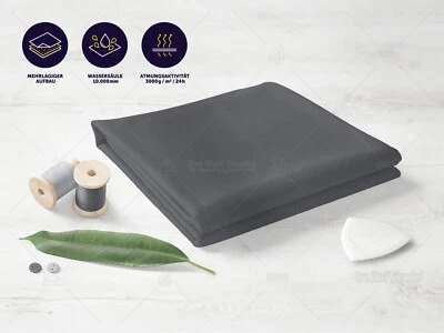 SOFTSHELL Stoff Funktionsstoff Jackenstoff Outdoor winddicht GRAU EUR 16,98/m - Bild 1 von 3