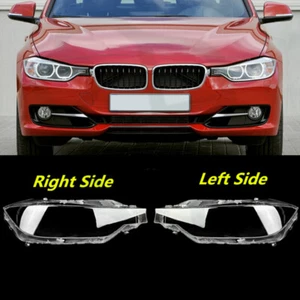 For BMW 3-Series F30 Sedan 2012-2015 L&R Side Headlight Lens Cover +Glue - Bild 1 von 10