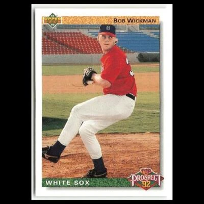 Tarjeta de béisbol Bob Wickman novato #76 1992 Upper Deck Chicago White Sox MLB casi nueva Foto 1 de 3