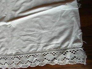  recup bande de coton bordée de dentelle 34 cmx 47@OLD - Picture 1 of 1