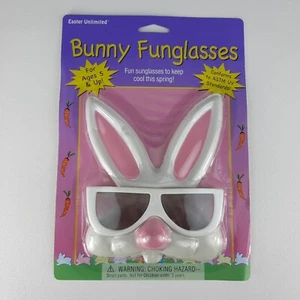 Kids White Bunny Funglasses Sunglasses Easter Unlimited Easter Bunny - Picture 1 of 6