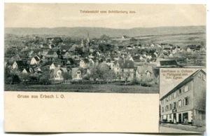 Postal Erbach im Odenwald, posada Ochsen, cerca de Michelstadt, Amorbach alrededor de 1910 - Imagen 1 de 2