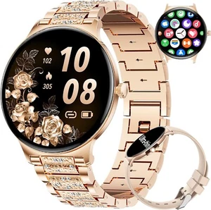 LIGE Smart Watch for Women, 2 Bands. 1.43" HD AMOLED Smartwatch iOS & Android - Picture 1 of 8
