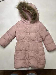 GAP Toddler 4 YRS ColdControl Max Long Puffer PINK CHAMPAGNE Coat - Picture 1 of 3