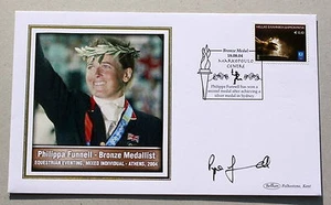 OLYMPIC GAMES ATHENS 2004  COVER EQUESTRIAN EVENTING SIGNED PHILIPPA FUNNELL - Picture 1 of 2