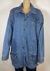 Denim & Co  Women's 1x Jean Jacket 100% Cotton Lined Great Condition