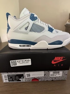 Talla 12 Totalmente Nuevo - Air Jordan 4 Retro 2024 Azul Militar - Imagen 1 de 6