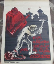 MANIFESTO , POSTER ANNI 40-50 DIMENSIONE: 70X100 CM.