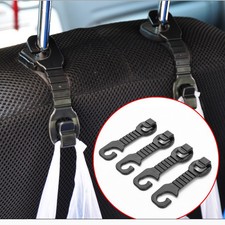 2pcs Car Back Seat Headrest Hanger Holder Hooks For BagS Purse Cloth Grocer Beef