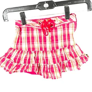 French Toast Girls Size 5 Pink Plaid Ruffle Skort With Built-In Shorts - Picture 1 of 9