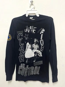 VINTAGE 80'S THE CLASH OUT OF CONTROL PUNK ROCK PROMO ALBUM T SHIRT - Picture 1 of 8