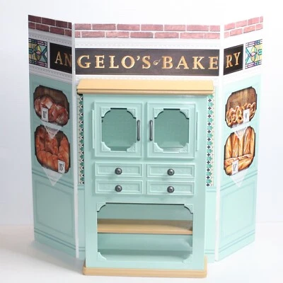 American Girl Claudie Angelo's Bakery Three-panel Backdrop with Oven for Dolls - Image 1 of 4