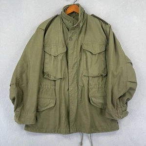 Vintage US Military Field Coat Jacket Men’s Small Short Green Cold Weather 80s - Picture 1 of 13