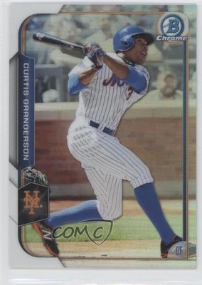 2015 Bowman Chrome Refractor /499 Curtis Granderson #82 - Image 1 of 2