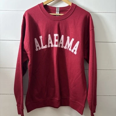 Alabama Crimson Tide Sweatshirt Adult Size Large Heavy Blend Sports Fan Spellout - Image 1 of 4