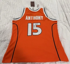 CARMELO ANTHONY SIGNED 02-03 SYRACUSE MITCHELL & NESS SWINGMAN JERSEY W/ JSA COA - Picture 1 of 5