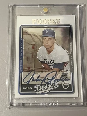 2005 Topps Retired Signature Ed. Johnny Podres #TA-JJP PRINT RUN OF 70 - Image 1 of 2