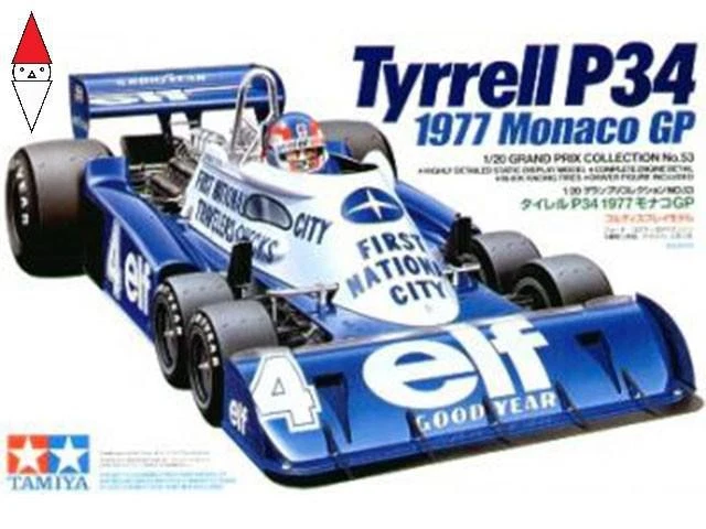 TAMIYA 1/20 TYRRELL P34 1977 MONACO GP - Immagine 1 di 2