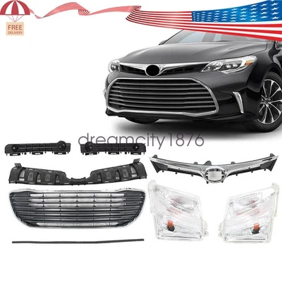 Se adapta a Toyota Avalon 2016-2018 2017 parrilla delantera faros antiniebla soportes Foto 1 de 4