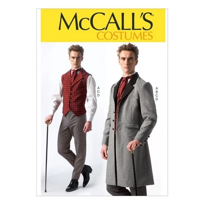Costumes Men's Historical Suit Costume Sewing Pattern, Size S-M-L-XL-XXL - Image 1 of 4