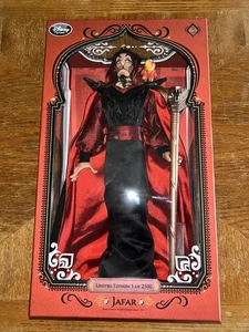 Disney Store Aladdin Jafar e Iago Bambola 17" Edizione Limitata 1 di 2500 Nuova con scatola - Foto 1 di 6