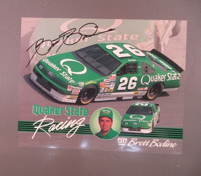 Firmado Auto NASCAR #26 Quaker State Brett Bodine Foto 1 de 2